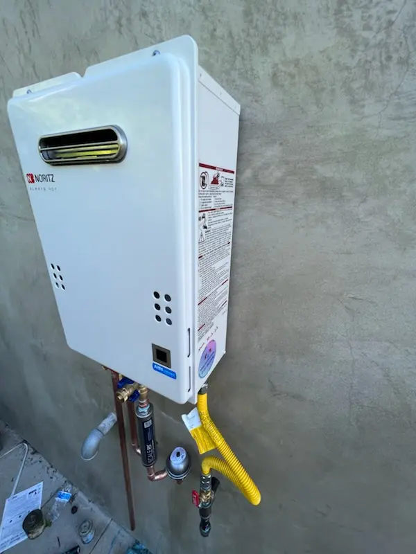 Tankless water heater installation for Hawfields homes